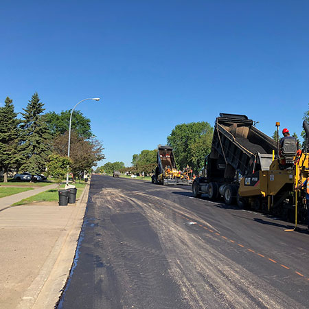 Road Paving Progress