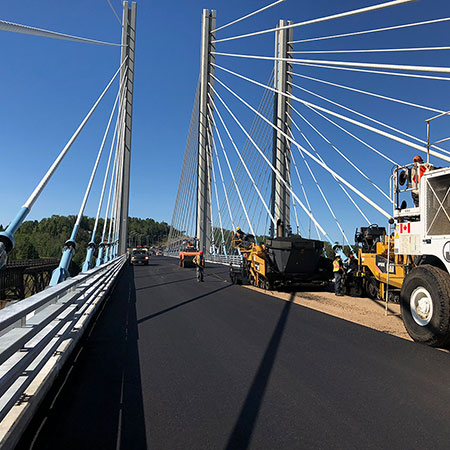 paving on new bridge